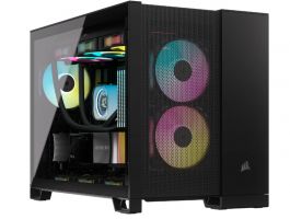 CORSAIR 2500D AIRFLOW Edzett Üveg PC Ház Tápegység nélkül (CC-9011263-WW) fekete
